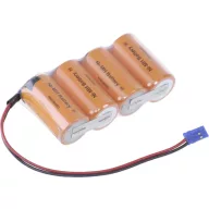   Panasonic Reihe F1x4 Graupner Akkucsomag Cellaszám: 4 Elem- és akkuméret: Sub-C Kábel, Dugó NiMH 4.8 V 3000 mAh