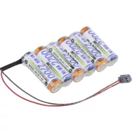   Panasonic Reihe F1x6 MPX Akkucsomag Cellaszám: 6 Elem- és akkuméret: Ceruza (AA) Kábel, Dugó NiMH 7.2 V 2700 mAh