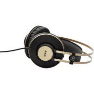   AKG Harman K92 Stúdió Over Ear fejhallgató Vezetékes Fekete, Arany