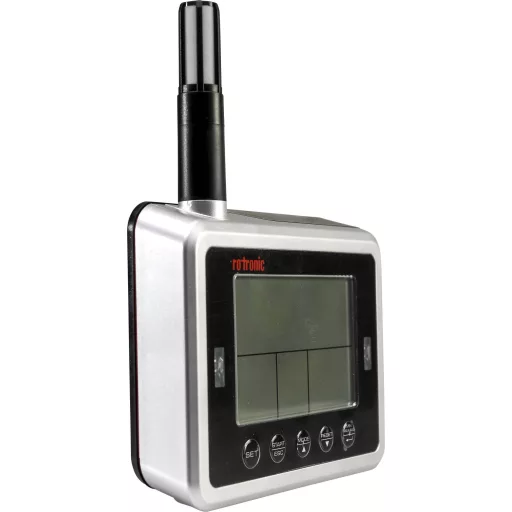 Hőmérséklet és páratartalommérő adatgyűjtő, széndioxid CO2 levegőminőség mérő rotronic CL11