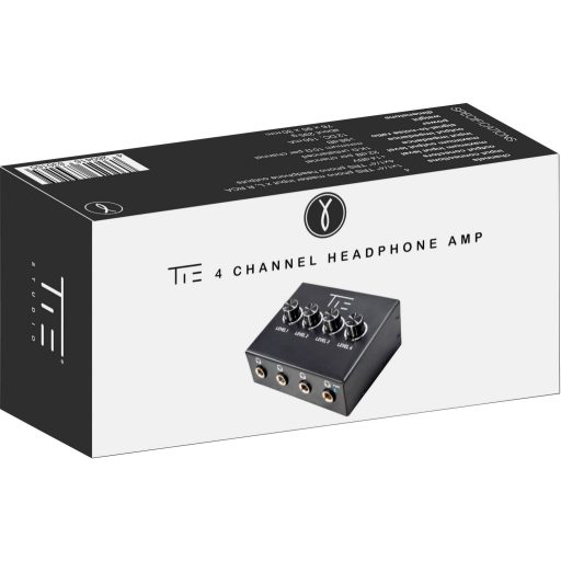 Fejhallgató erősítő és hangerőszabályzó, 4 csatornás Tie Studio 19-90009