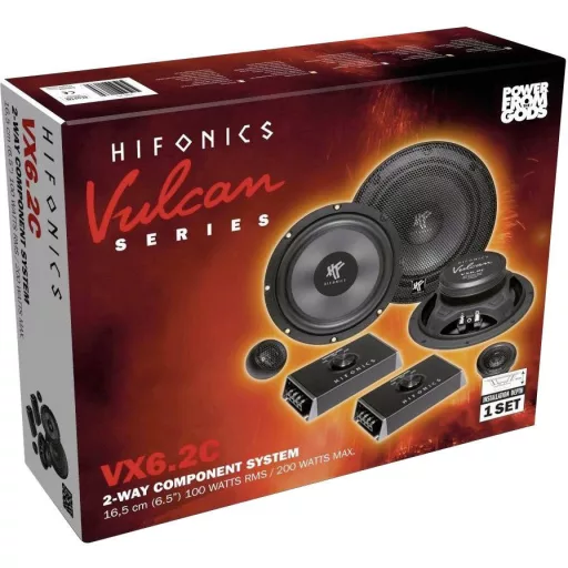 Hifonics VX-6.2C 2 utas beépíthető hangszóró készlet 200 W Tartalom: 1 készlet