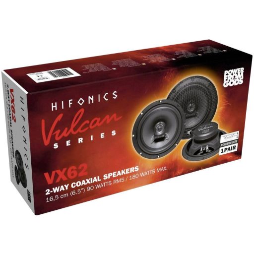 Hifonics VX-62 2 utas koaxiális beépíthető hangszóró 180 W Tartalom: 1 pár