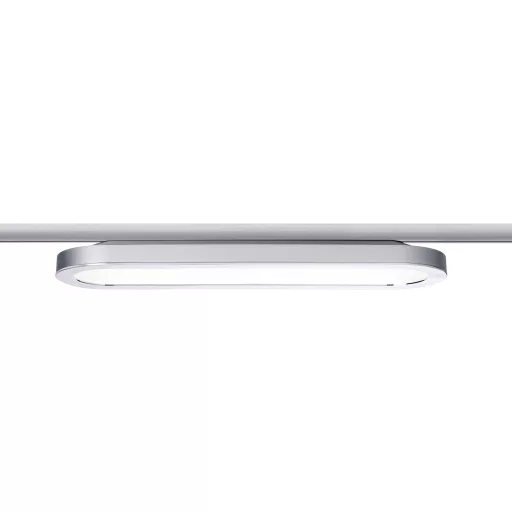 Nagyfeszültségű sínrendszer lámpa URail Fixen beépített LED-es 7 W LED Paulmann Panel Loop Króm (matt)