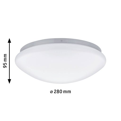Paulmann Leonis 70722 LED-es fürdőszobai mennyezeti lámpa mozgásérzékelővel 9.5 W Melegfehér Fehér