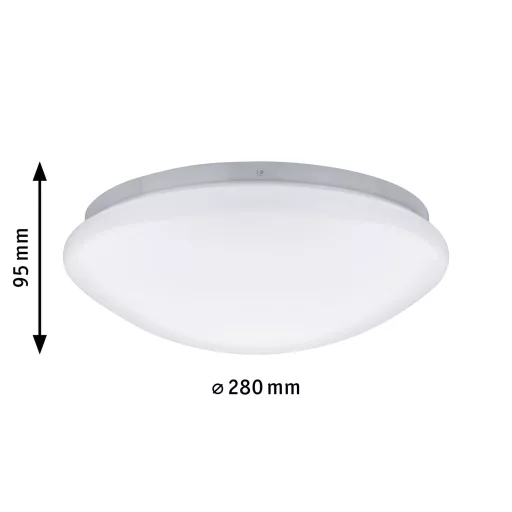 Paulmann Leonis 70724 LED-es fürdőszobai mennyezeti lámpa mozgásérzékelővel 9.5 W Semleges fehér Fehér