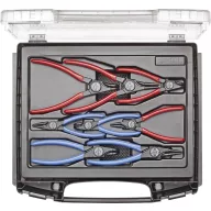   Gedore 2148706 Seeger gyűrű fogó készlet Alkalmas Külső- és belső csapágygyűrűk 12-25 mm, 19-60 mm 10-25 mm, 19-60 mm Hegy forma Egyenes, Hajlított, 45°