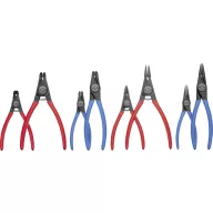   Gedore 6700490 Seeger gyűrű fogó készlet Alkalmas Külső- és belső csapágygyűrűk 12-25 mm, 19-60 mm 10-25 mm, 19-60 mm Hegy forma Hajlított, 90°, Egyenes