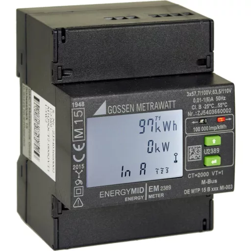 Gossen Metrawatt U2387-V022 U2387-V022 Háromfázisú fogyasztásmérő átalakító csatlakozóval digitális MID konform: Igen 1 db