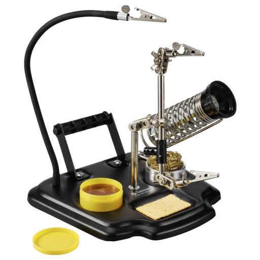 Harmadik kéz paneltartó 3db hajlítható csipesszel, pákatartóval, ón tartóval TOOLCRAFT ZD-10Y