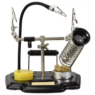   Harmadik kéz paneltartó 3db hajlítható csipesszel, pákatartóval, ón tartóval TOOLCRAFT ZD-10Y