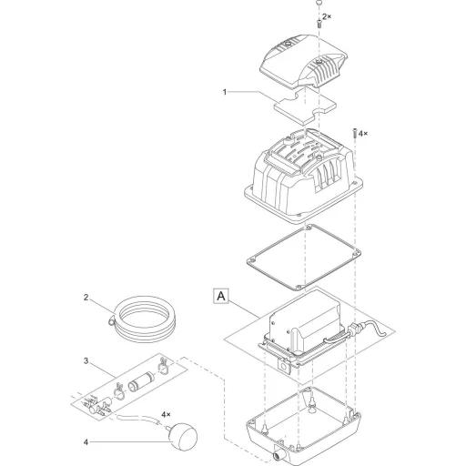 Pontec 43111 PondoAir Set 3600 Kerti tó levegőztető 3600 l/óra