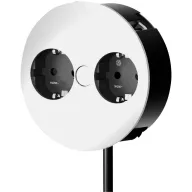   Bachmann 931.000 Beépíthető elosztó 2 részes Ezüst, Fekete Védőérintkezős 1 db