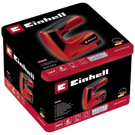 Einhell TC-CT 3,6 Li 4257880 Akkus tűzőgép Kapocs típus 53-as típus Kapocs hosszúság 6 - 14 mm