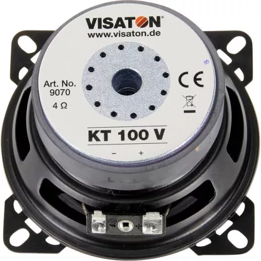 Visaton KT 100 V - 4 Ohm 4 coll 10.16 cm Mélysugárzó 30 - 2500 Hz 25 W 4 Ω