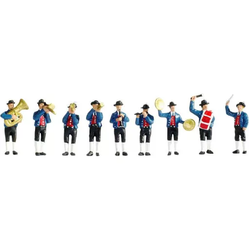 NOCH 0066826 H0 Rögzített színpad rézfúvós zenével