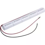   Mexcel Inline L1x5 Akkucsomag Cellaszám: 5 Elem- és akkuméret: Góliát (D) Magas hőmérséklet álló, Kábel, Flat-top NiCd 6 V 4000 mAh
