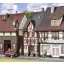 Vollmer 43673 H0 Favázas ház a Bahnhofstrasse 17. szám alatt