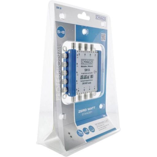 Schwaiger SEW58 531 Sat multikapcsoló Bemenetek (multikapcsoló): 5 (4 SAT/1 terresztikus) Résztvevők száma: 8 Készenléti funkció