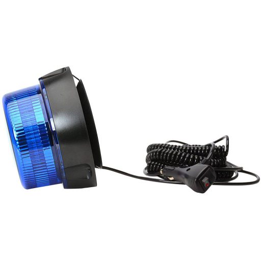 WAS Körkörös lámpa W112 853.2 12 V, 24 V Fedélzeti hálózatról Tapadókorongos talp, Csavaros szerelési mód, Mágneses rögzítős Kék