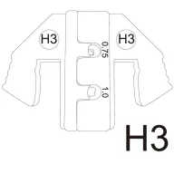   Krimpelő betét, krimpelő fogóba 0.75 - 1 mm² TOOLCRAFT 1511624