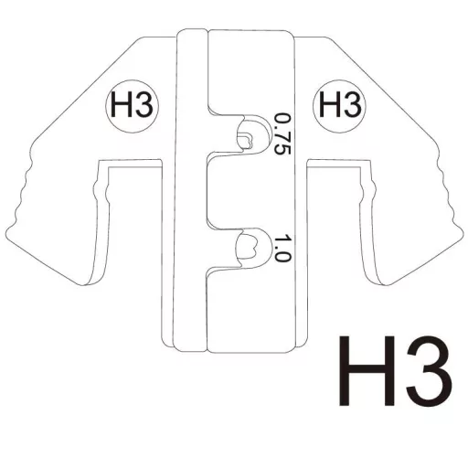 Krimpelő betét, krimpelő fogóba 0.75 - 1 mm² TOOLCRAFT 1511624