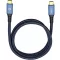 Oehlbach USB kábel USB 3.2 Gen1 (USB 3.0 / USB 3.1 Gen1) USB-C® dugó, USB-C® dugó 0.50 m Kék aranyozott érintkező 9350