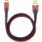Oehlbach USB kábel USB 3.2 Gen1 USB-A dugó, USB-C® dugó 3.00 m Piros/fekete aranyozott érintkező 9443