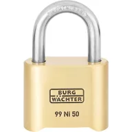   Burg Wächter No. 99 Ni 50 SB Függő lakat Sárgaréz Számkódos zár