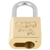   Burg Wächter 116 PC 50 Niro Függő lakat Sárgaréz Profilhengeres lakat