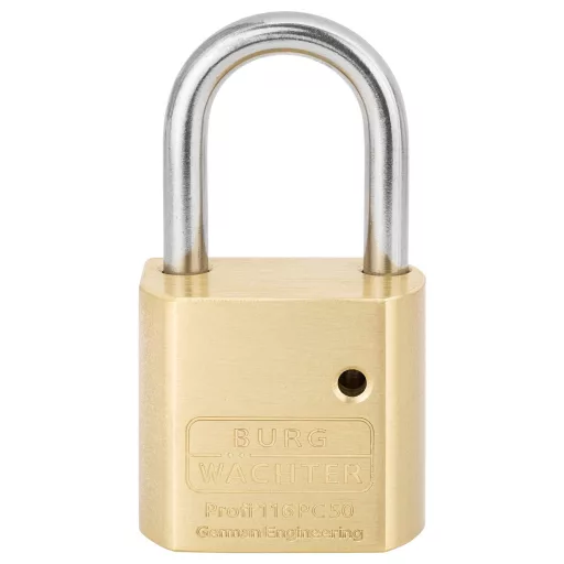 Burg Wächter 116 PC 50 Niro Függő lakat Sárgaréz Profilhengeres lakat