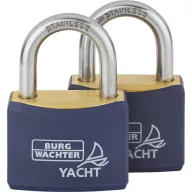   Burg Wächter 2er Set Duo 460 Ni 40 SB Függő lakat Egyidőben záródó Sárgaréz Kulcsos zár