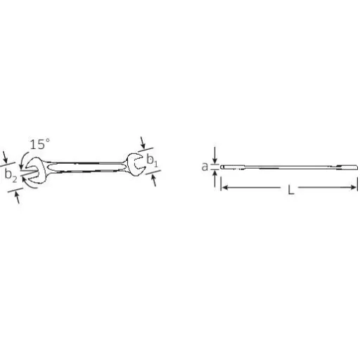 Stahlwille 40033641 10 36 X 41 Kettős csavarkulcs Kulcsszélesség (metrikus) 36 - 41 mm