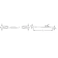   Stahlwille 41081719 24 17 X 19 Nyitott kettős gyűrűskulcs Kulcsszélesség (metrikus) 17 - 19 mm