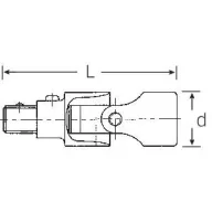   Stahlwille 510 QR 13021000 Kardáncsukló 1/2 coll Meghajtás (csavarhúzó) 1/2 (12,5 mm) 80 mm 1 db