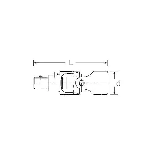 Stahlwille 510 QR 13021000 Kardáncsukló 1/2 coll Meghajtás (csavarhúzó) 1/2 (12,5 mm) 80 mm 1 db