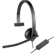   Mono számítógépes headset USB, Over Ear, fekete, Logitech H570e