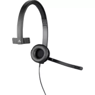   Mono számítógépes headset USB, Over Ear, fekete, Logitech H570e