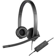   Logitech H570e On Ear headset Vezetékes Stereo Fekete mikrofon zajelnyomás, Noise Cancelling Hangerő szabályozás, Mikrofon némítás Számítógép