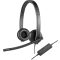 Logitech H570e On Ear headset Vezetékes Stereo Fekete mikrofon zajelnyomás, Noise Cancelling Hangerő szabályozás, Mikrofon némítás Számítógép