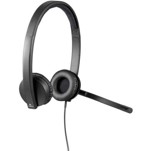 Logitech H570e On Ear headset Vezetékes Stereo Fekete mikrofon zajelnyomás, Noise Cancelling Hangerő szabályozás, Mikrofon némítás Számítógép