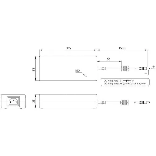 Bicker Elektronik BET-0624 Asztali tápegység, fix feszültségű 24 V/DC 2.7 A 60 W
