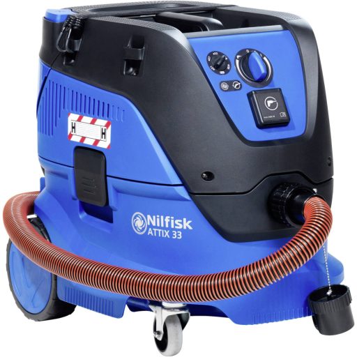 Nilfisk Attix 33-2H PC 107412183 Nedves-/száraz porszívó 1400 W 30 l antisztatikus, Félautomata szűrő tisztítás, H minősítésű porszívó osztály