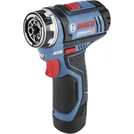   Bosch Professional GSR 12V-15 FlexiClick 06019F6001 Akkus fúrócsavarozó 12 V 2 Ah Lítiumion 2. akkuval, Töltővel, Hordtáskával