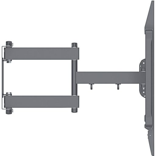 Manhattan Zubehör TFT/LCD-TV TV fali tartó Alkalmas hajlított TV-khez 152,4 cm (60) - 254,0 cm (100) Dönthető + forgatható