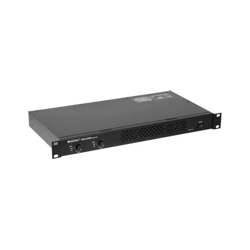 Omnitronic XDA-1002 Nagy teljesítményű erősítő RMS teljesítmény kimeneti csatornánként 4 Ohm-nál: 510 W