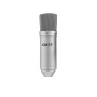   Omnitronic MIC CM-77 Stúdió mikrofon Átviteli mód:Vezetékes Pókkal, Csíptetővel XLR Vezetékes