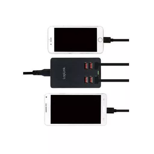 Hálózati USB töltő, 6x USB aljzat, max. 6,4 A, LogiLink PA0139