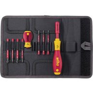   VDE cserélhető pengéjű csavarhúzó készlet, 9 részes, Wiha 41232 SlimVario