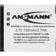 LI-50B Olympus kamera akku 3,7V 850 mAh, Ansmann